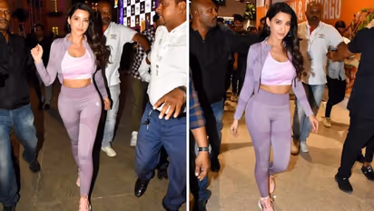 B-town icon Nora Fatehi gives athleisure goals at the Dance Fitness Party - SEE PICS