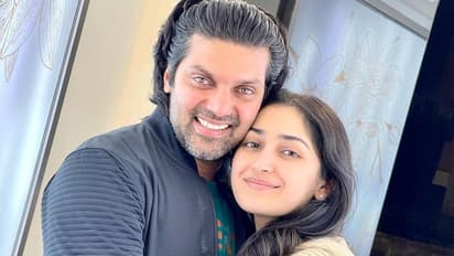 భర్త ఆర్య  కౌగిలిలో వెచ్చగా ఒదిగిపోయిన సయేషా సైగల్, వైరల్ అవుతున్న ఫోటోస్