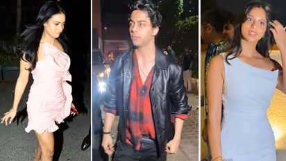 Suhana Khan, Nysa Devgn, Aryan Khan, Palak Tiwari ooze oomph factor in the star-studded bash