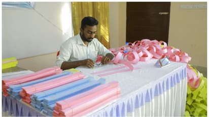 10 മണിക്കൂർ, 956 മീറ്ററിലധികം നീളത്തിൽ പേപ്പർ ചങ്ങല; ​ഗിന്നസ് റെക്കോർഡ് ലക്ഷ്യമാക്കി യുവാവ്