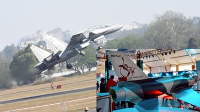 Aero India: ಬಾನಂಗಳದಲ್ಲಿ ವಿಮಾನಗಳ ಚಿತ್ತಾರ: ಜನಾಕರ್ಷಣೆಗೊಂಡ ಆಂಜನೇಯ ಯುದ್ದ ವಿಮಾನ