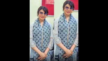 600 படிகளில் சூடம் ஏற்றி நேர்த்திக்கடன் செலுத்திவிட்டு... பழனி முருகன் கோவிலில் சாமி தரிசனம் செய்த சமந்தா