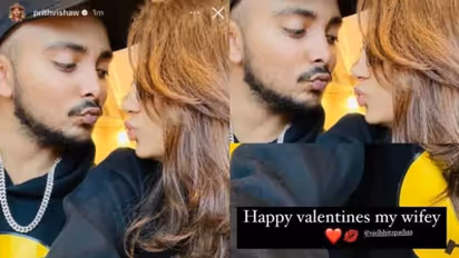 പ്രണയദിനത്തില്‍ 'ഭാര്യ'ക്കൊപ്പമുള്ള ചിത്രം പങ്കുവെച്ച് പൃഥ്വി ഷാ, ആഘോഷമാക്കി ട്രോളന്‍മാര്‍