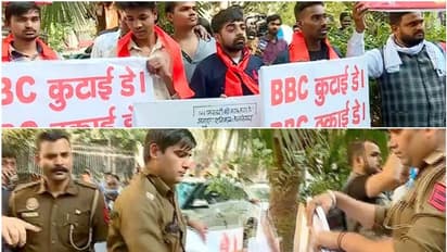 ബിബിസിയെ തല്ലണം, ജയ് ശ്രീറാം വിളികളുമായി ഹിന്ദുസേന; ബിബിസി ഓഫീസിന് സുരക്ഷ കൂട്ടി, കേന്ദ്രസേനയെ വിന്വസിച്ചു