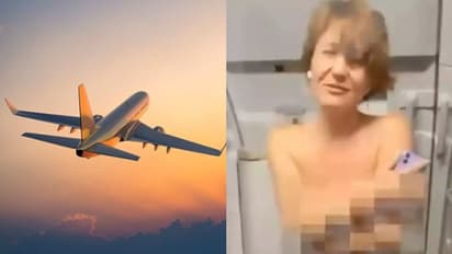 വിമാനത്തിൽ പുകവലിക്കണമെന്ന് ആവശ്യം, യാത്രക്കാർക്ക് മുന്നിൽ ടോപ്പഴിച്ച് യുവതിയുടെ പരാക്രമം