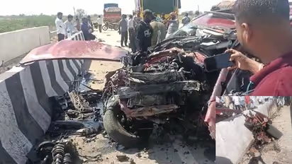 ಬನ್ನಿಕೊಪ್ಪ ರಾಷ್ಟ್ರೀಯ ಹೆದ್ದಾರಿ ಕಿರುಸೇತುವೆಗೆ ಕಾರು ಡಿಕ್ಕಿ: ನಾಲ್ವರು ದುರಂತ ಸಾವು