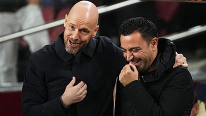 ആര് ആദ്യം പോവും? സാവിയോ അതോ ടെന്ഹാഗോ? പുതിയ കോച്ചിനെ കണ്ടെത്താനുള്ള മത്സരത്തില് ബാഴ്സയും യുണൈറ്റഡും