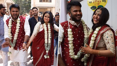 Swara Bhasker, Fahad Ahmed Wedding: Actress looked elegant in her mother's red embroidered saree - SEE PICS