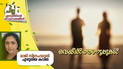 Malayalam Poem: വെയില്ത്തണുപ്പുകള്, രാജി സ്നേഹലാല് എഴുതിയ കവിത