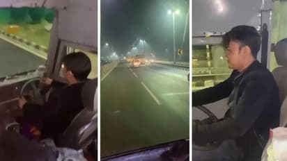 ಡ್ರೈವರ್‌ ಫುಲ್‌ ಟೈಟ್‌, ಯುಪಿಎಸ್‌ಆರ್‌ಟಿಸಿ ಬಸ್‌ ಡ್ರೈವ್‌ ಮಾಡಿಕೊಂಡು ಬಂದ ಪ್ರಯಾಣಿಕ!