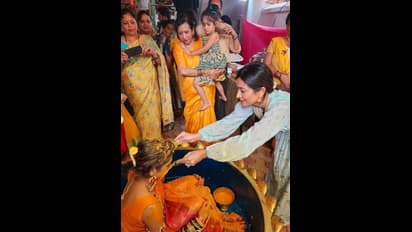 ಕೊಂಕಣಿ ಶೈಲಿಯ ಮದುವೆಯಲ್ಲಿ ಮಿಂಚಿದ ಐರಾ- ಯಥರ್ವ್‌; ರಾಧಿಕಾ ಪಂಡಿತ್‌ ಪೋಟೋ ವೈರಲ್