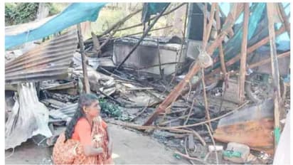 വിധവയായ വീട്ടമ്മയുടെ പെട്ടിക്കട സാമൂഹ്യവിരുദ്ധർ തീയിട്ടു നശിപ്പിച്ചു; ഉപജീവനം വഴിമുട്ടി രോഹിണി