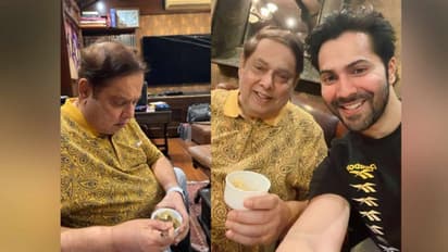 ഹല്വ തയ്യാറാക്കി വരുണ് ധവാന്; അഭിനന്ദിച്ച് അച്ഛന് ഡേവിഡ് ധവാന്; വൈറലായി വീഡിയോ