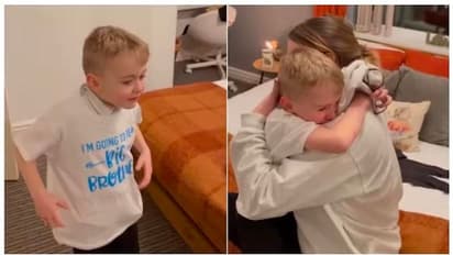 అన్న కాబోతున్న ఆనందం... బాలుడి ఎమోషనల్ వీడియో..!