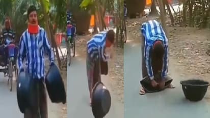 வேற லெவல் மார்க்கெட்டிங்... நெட்டிசன்களை வியப்பில் ஆழ்த்திய TUB வியாபாரி... இணையத்தில் வீடியோ வைரல்!!