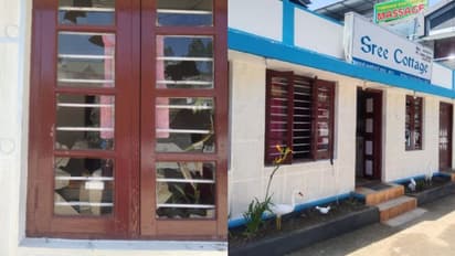 മൂന്നാറിൽ ഭരണം പിടിക്കാൻ  കോൺഗ്രസിനൊപ്പം ചേർന്ന സിപിഎം പഞ്ചായത്തംഗത്തിന്റെ കോട്ടേജ് അജ്ഞാതർ തല്ലിത്തകർത്തു