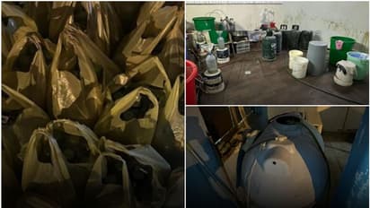 താമസസ്ഥലത്ത് വൻ തോതിൽ വ്യാജ വാറ്റ്, നാല് പ്രവാസികൾ പിടിയിൽ; വൻ മദ്യ ശേഖരവും ഉപകരണങ്ങളും പിടിച്ചെടുത്തു