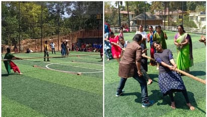 മുള്ളന്‍കൊല്ലിക്കാരെ തോല്‍പ്പിക്കാന്‍ ആരുണ്ടെടാ!; ആവേശം നിറച്ച് വനിതകളുടെ പരമ്പരാഗത രീതിയിലുള്ള വടംവലി മത്സരം