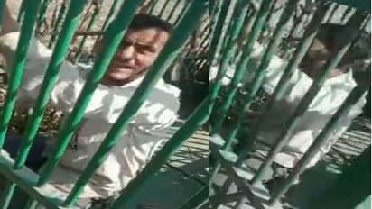 ಕೋಳಿ ಆಸೆಗೆ ಚಿರತೆ ಬೋನಿಗೆ ಬಿದ್ದ ಭೂಪ, ಸಹಾಯಕ್ಕಾಗಿ ಅಂಗಲಾಚುತ್ತಿರುವ ವಿಡಿಯೋ ವೈರಲ್!