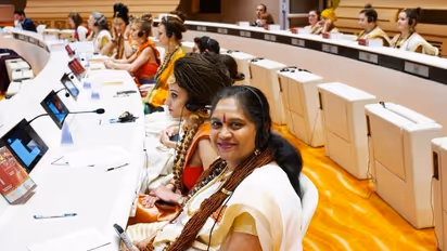 Kailasa: ஐ.நா. கூட்டத்தில் நித்யானந்தாவின் கைலாசா நாட்டின் பெண் பிரநிதிகள் பங்கேற்பு