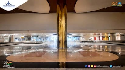 Chennai Airport: தங்கமாக மின்னும் சென்னை விமான நிலையம்! பிரத்யேக புகைப்படங்கள்!