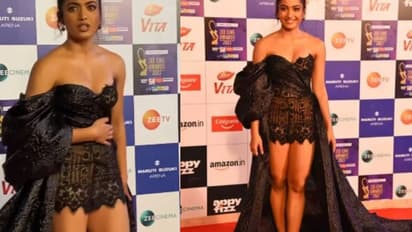 വസ്ത്രത്തിന്റെ നീളം കുറഞ്ഞു, രശ്മികയ്ക്ക് എതിരെ വിമര്ശനം, വീഡിയോ