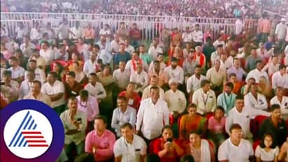 ಶಿವಮೊಗ್ಗ: ನಿರೀಕ್ಷೆ ಮಿರಿ ವಿಮಾನ ನಿಲ್ದಾ​ಣ​ದತ್ತ ಬಂದ ಜನ​ಸಾ​ಗ​ರ 