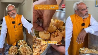 പാനിപൂരി വില്പന നടത്തുന്ന മോദിയുടെ അപരന്; വൈറലായി വീഡിയോ