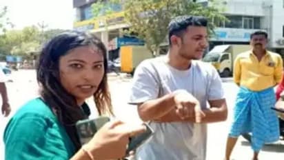 நடுரோட்டில் ஆண் நபருடன் சண்டை போட்ட துணை நடிகை..! அத்துமீறியதாக பரபரப்பு குற்றச்சாட்டு..!