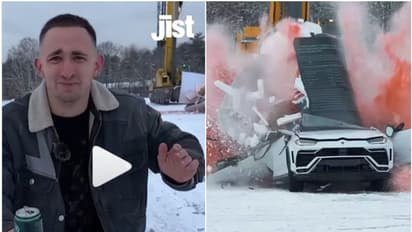 'ഓൺലൈനിൽ വൈറലാകണം'; മൂന്നരക്കോടി രൂപ വിലയുള്ള ലംബോർഗിനി തകർത്ത് തരിപ്പണമാക്കി യൂട്യൂബർ -വീഡിയോ