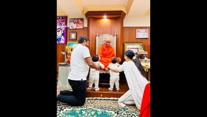 ಅವಳಿ ಮಕ್ಕಳ ಬರ್ತಡೇ; ಮದುವೆಯಾದ ಸ್ಥಳಕ್ಕೆ ಹೋಗಿ ಕಾಲಭೈರವೇಶ್ವರನ ಆಶೀರ್ವಾದ ಪಡೆದ ಅಮೂಲ್ಯಾ ದಂಪತಿ