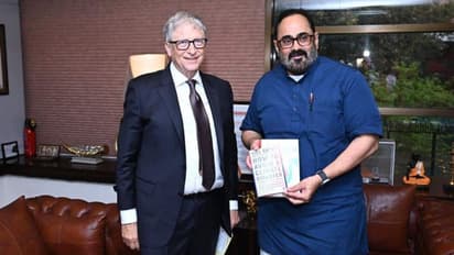 ബിൽ ഗേറ്റ്സുമായി കൂടിക്കാഴ്ച നടത്തി കേന്ദ്രമന്ത്രി രാജീവ് ചന്ദ്രശേഖർ; ആർട്ടിഫിഷ്യൽ ഇന്റലിജൻസടക്കം ചർച്ചയായി