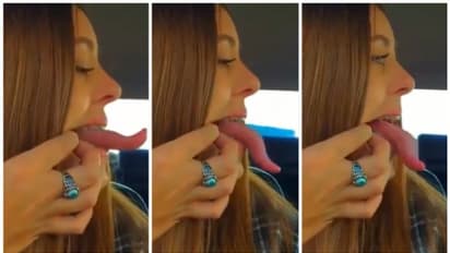 Viral Video: 'അമ്പമ്പോ എന്തൊരു നാവ്'! ; നീണ്ട് നീണ്ട് പോകുന്നൊരു നാവ്, വൈറലായി ഒരു വീഡിയോ