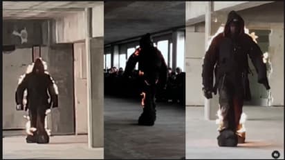 ಪ್ಯಾರೀಸ್ ಫ್ಯಾಷನ್ ವೀಕ್‌ನಲ್ಲಿ ಮಾಡೆಲ್ ಜಲ್ವಾ... ಬೆನ್ನಿಗೆ ಬೆಂಕಿ ಹತ್ತಿಸಿಕೊಂಡು ಕ್ಯಾಟ್ವಾಕ್