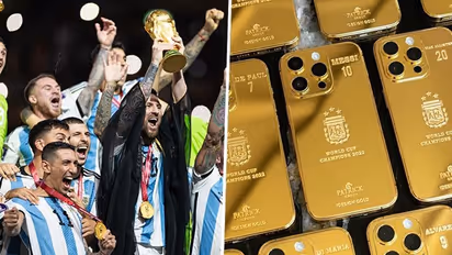 ವಿಶ್ವಕಪ್ ವಿಜೇತ ತಂಡದ ಆಟಗಾರರಿಗೆ 35 ಚಿನ್ನದ ಐಫೋನ್ ನೀಡಿದ ಮೆಸ್ಸಿ, ಫೋಟೋ ವೈರಲ್!