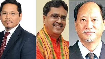  ತ್ರಿಪುರದಲ್ಲಿ  ಮತ್ತೆ ಸಾಹಾ, ನಾಗಲ್ಯಾಂಡ್‌ಗೆ  5ನೇ ಬಾರಿ ರಿಯೋ, ಮೇಘಾಲಯದಲ್ಲಿ ಸಂಗ್ಮಾಗೆ ಮತ್ತೆ ಗಾದಿ