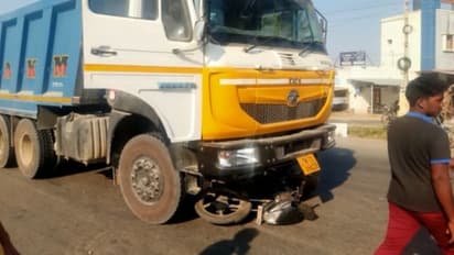 ராணிபேட்டையில் பயங்கரம்: திருமணத்திற்கு சென்ற நபர் மணல் லாரி மோதி பலி