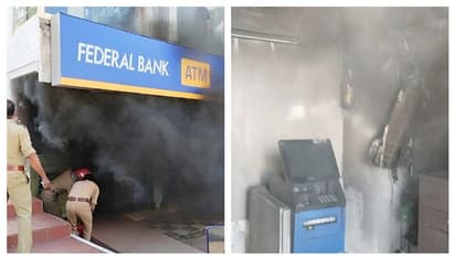  തിരുവനന്തപുരത്ത് എ .ടി.എം കൗണ്ടറിനു തീപിടിച്ചു ; ഒഴിവായത് വൻദുരന്തം