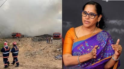 'ഫ്ലാറ്റിനകം മുഴുവന്‍ പുകമണമാണ്; ബ്രഹ്‍മപുരം പ്ലാന്‍റിലെ തീപിടുത്തം ഉണ്ടാക്കുന്ന ബുദ്ധിമുട്ടിനെക്കുറിച്ച് സജിത