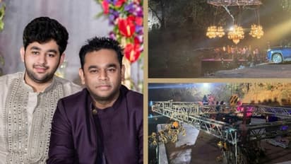 വേദിയിൽ കൂറ്റൻ അലങ്കാരദീപം പൊട്ടിവീണു; എ ആര് റഹ്മാന്റെ മകന് രക്ഷപ്പെട്ടത് തലനാരിഴയ്ക്ക്