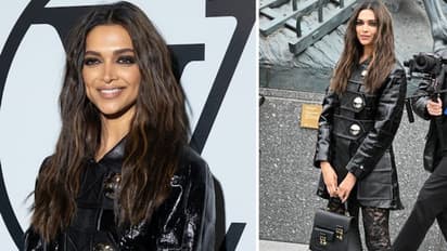 Deepika Padukone at Paris Fashion Week: Actress ramps up fashion quotient in SEXY leather Louis Vuitton outfit