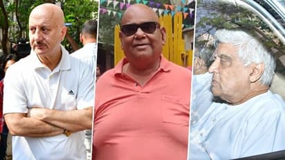 Satish Kaushik death: Javed Akhtar, Raj Babbar, and Anupam Kher spotted at late star's house