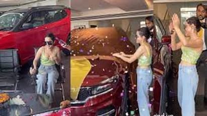 ಜೀಪ್ ಮೆರಿಡಿಯನ್ SUV  ಖರೀದಿಸಿ, ಅದೇ ಕಲರ್ ಬಟ್ಟೆ ತೊಟ್ಟ ಉರ್ಫಿ!