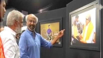 முதலமைச்சர் முக ஸ்டாலின் புகைப்பட கண்காட்சியை பார்வையிட்டபோது ரஜினிக்கு வந்த சந்தேகம்? வீடியோ..!