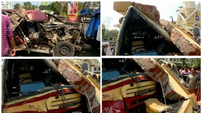 പത്തനംതിട്ട അപകടം; ഡ്രൈവർമാർ ഉൾപ്പെടെ 3 പേരുടെ നില ഗുരുതരം; കാറും ബസും അമിതവേഗത്തിലായിരുന്നെന്ന് നാട്ടുകാര്