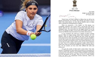 ನಿಮ್ಮಿಂದ ದೇಶದ ಕ್ರೀಡಾ ಪರಾಕ್ರಮ ವಿಶ್ವವೇ ನೋಡಿದೆ: ಸಾನಿಯಾ ಮಿರ್ಜಾಗೆ ಪತ್ರ ಬರೆದು ಪ್ರಧಾನಿ ಮೋದಿ ಶ್ಲಾಘನೆ