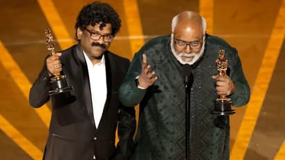 Oscars 2023: Naatu Naatu wins Best Original song; MM Keeravani thanks Rajamouli in his speech