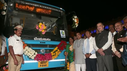 ರಾಜ್ಯದಲ್ಲಿ ಮೊದಲ ಮೆಥನಾಲ್‌ ಚಾಲಿತ ಬಸ್‌ ಲೋಕಾರ್ಪಣೆ ಮಾಡಿದ ಸಚಿವ ನಿತಿನ್‌ ಗಡ್ಕರಿ