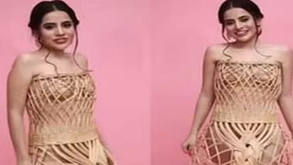 Viral video : ಬಿದಿರಿನಿಂದ ಮಾಡಿದ ಡ್ರೆಸ್ ನಲ್ಲಿ ಮಿಂಚಿದ ಉರ್ಫಿ ಜಾವೇದ್!