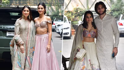 Alanna Panday Mehendi ceremony: Ananya Panday, Aaliyah Kashyap spotted at Sohail Khan's house